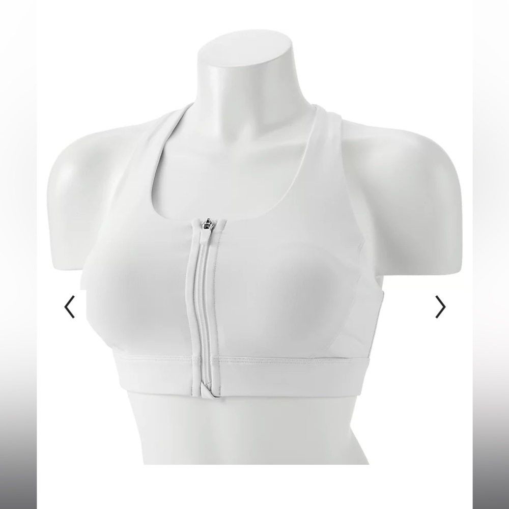 XXL Tek Gear® Zip-Front Medium-Impact Sports Bra